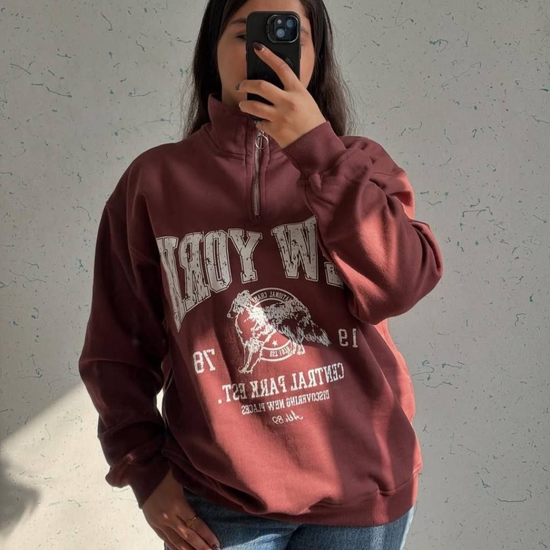 ️بلوز نیم زیپ نیویورک (پک 6 عددی)