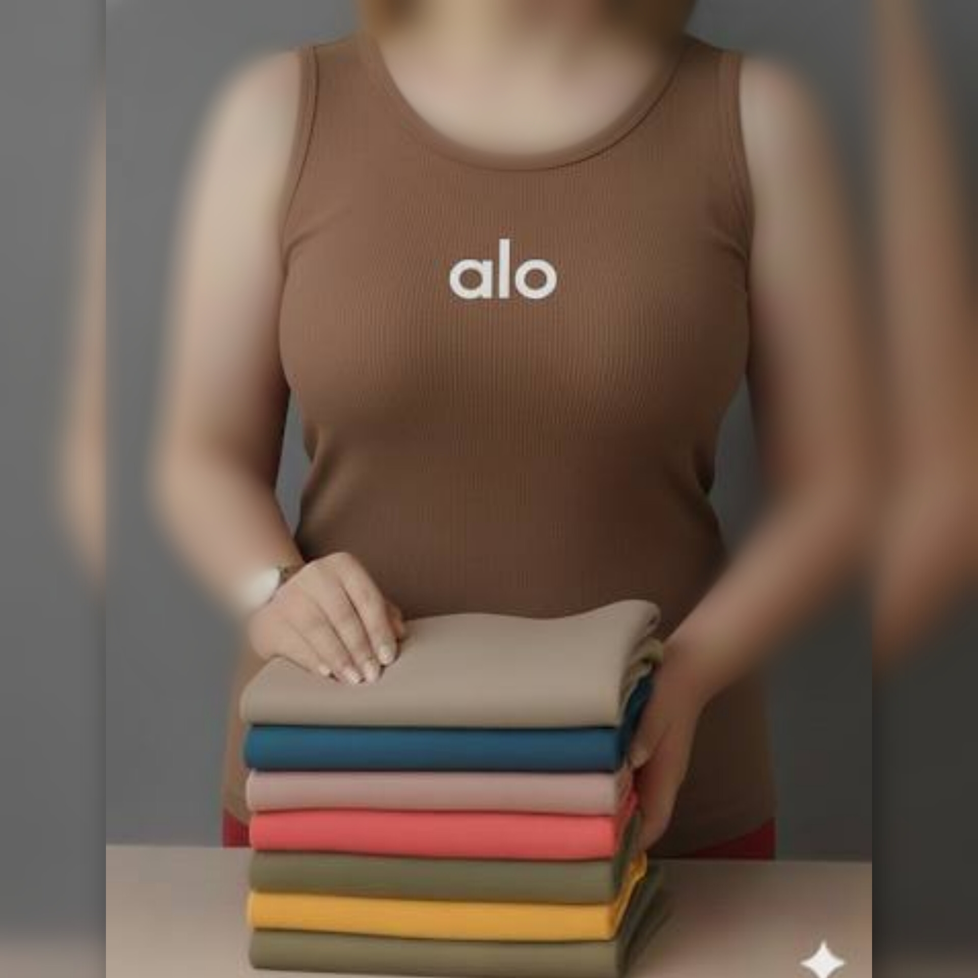 ️تاپ حلقه ای چاپ alo (پک 5 عددی)