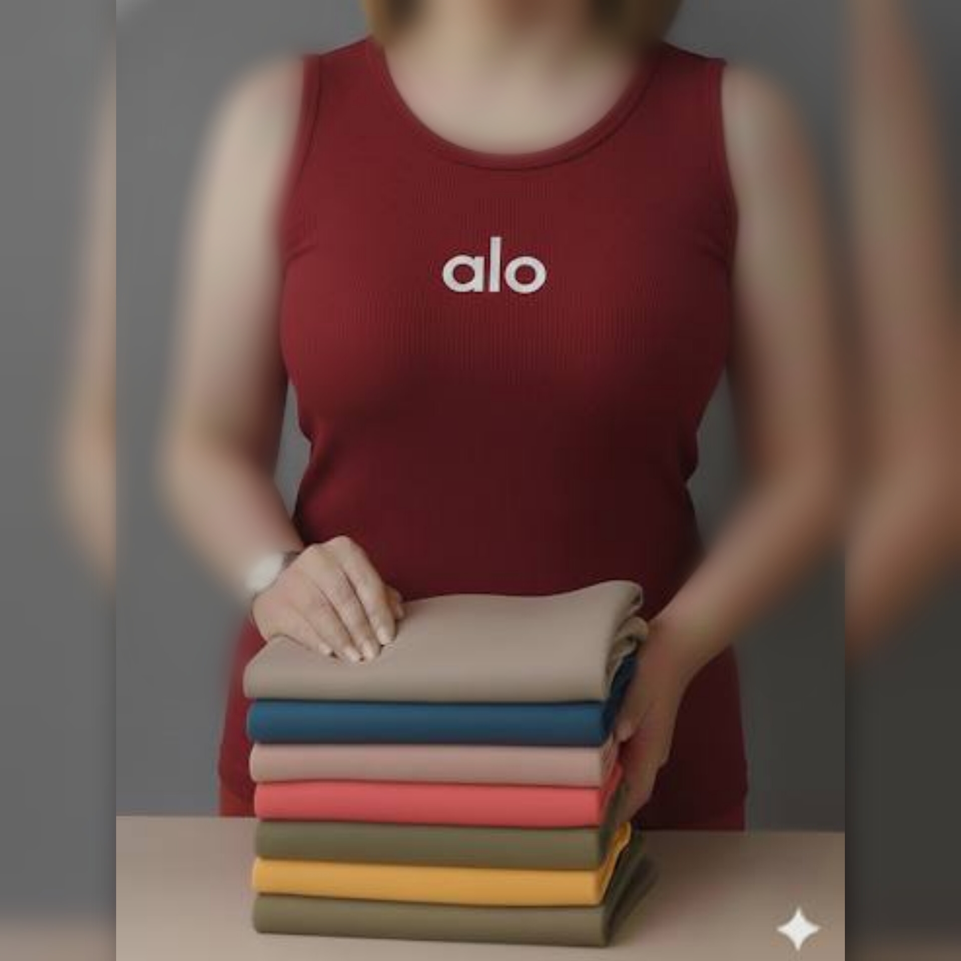 ️تاپ حلقه ای چاپ alo (پک 5 عددی)