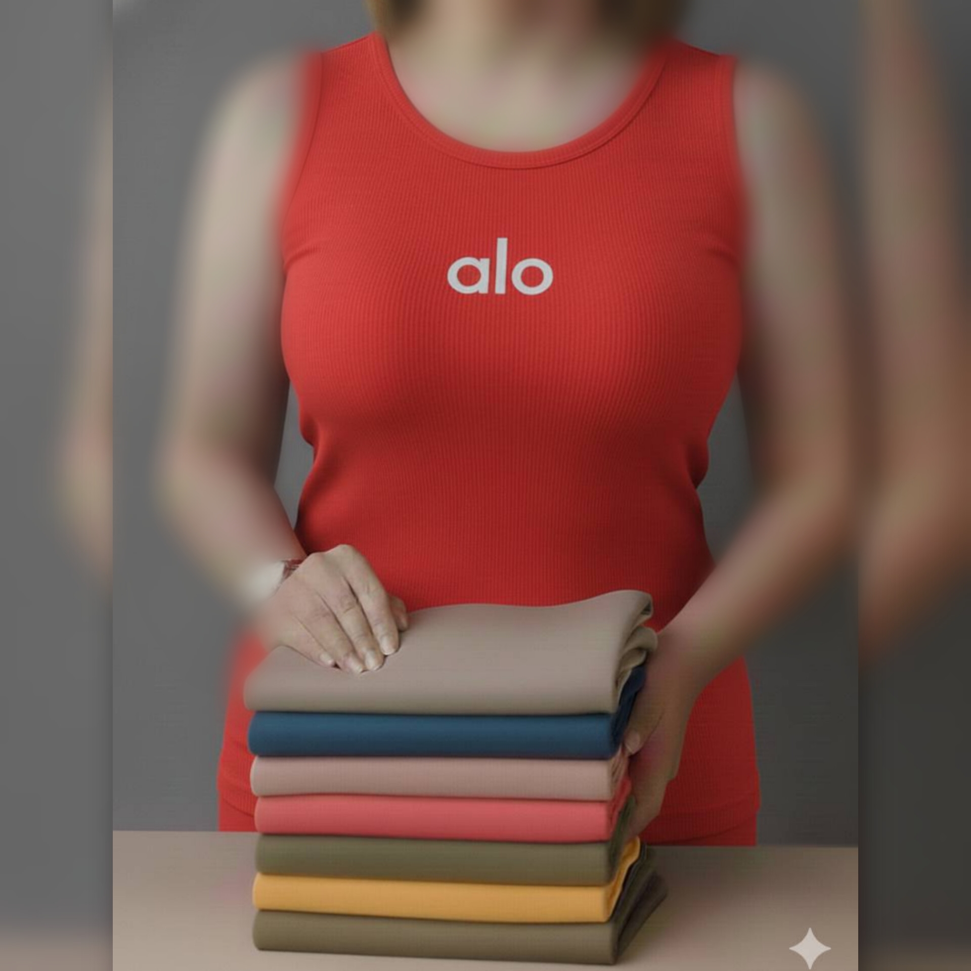 ️تاپ حلقه ای چاپ alo (پک 5 عددی)