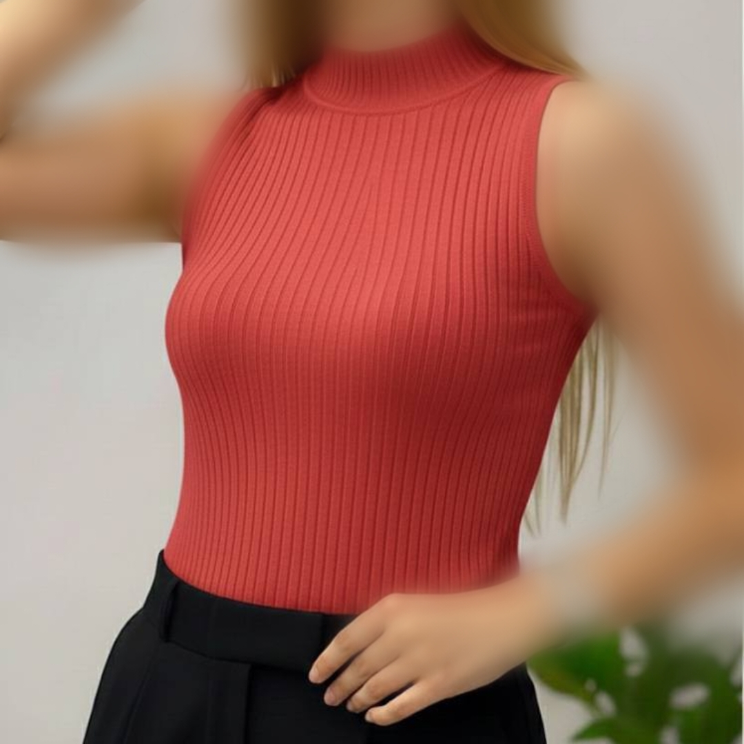 ️تاپ بیسیک یقه ۵ سانت (پک 6 عددی)