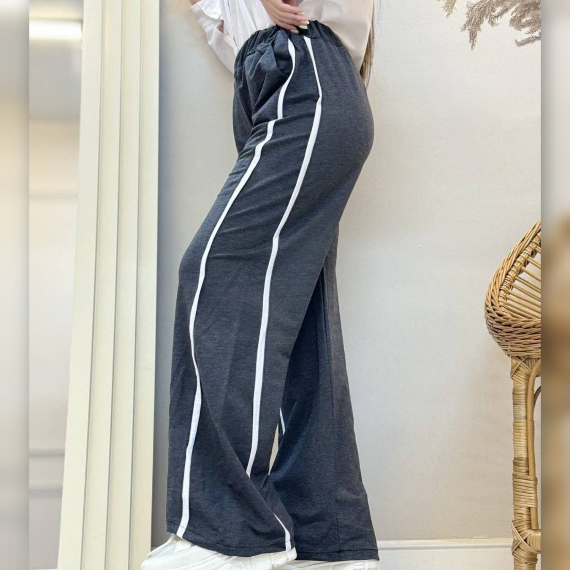 شلوار بگ قواره دارنواری (پک 4 عددی)