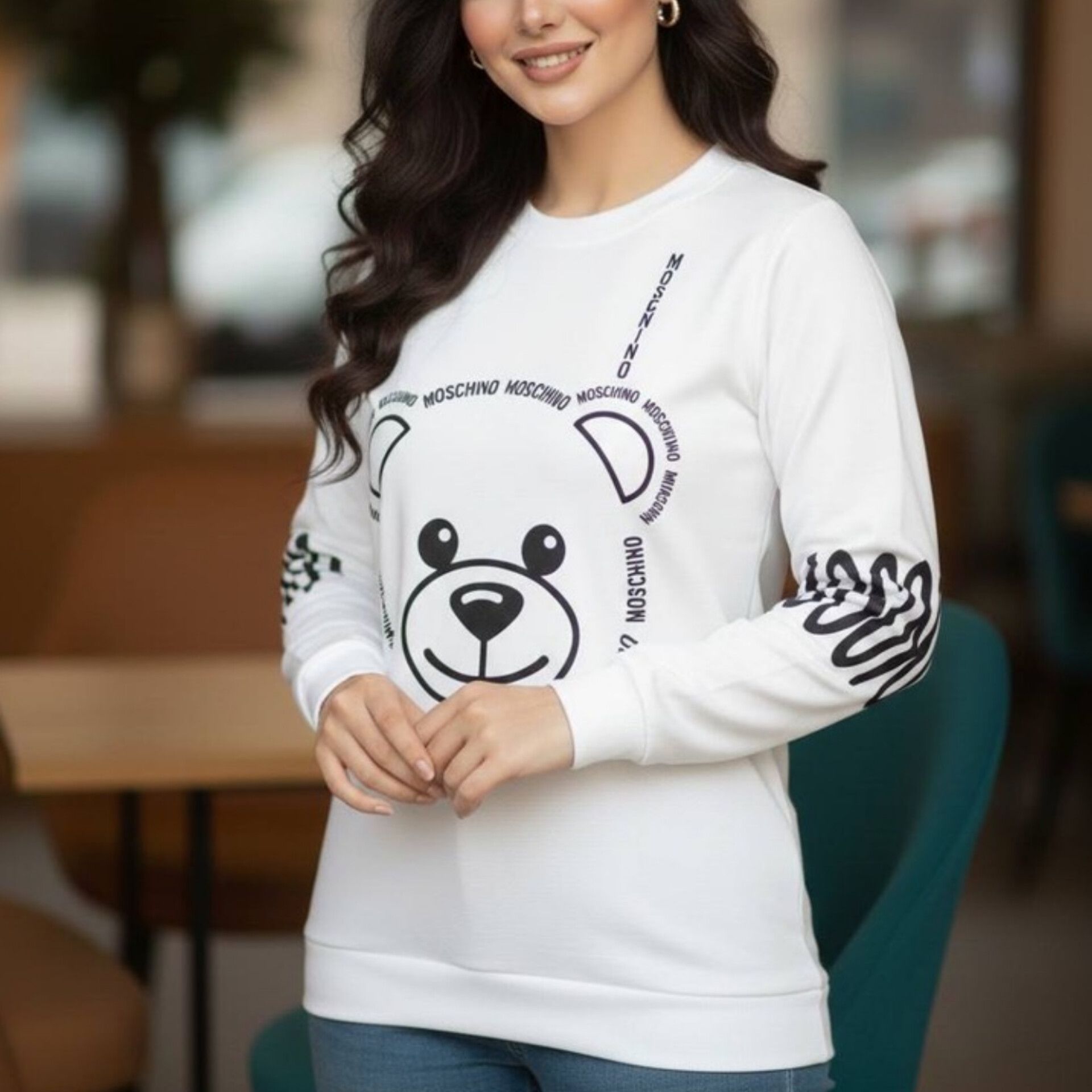 ️بلوزاستین بلند چاپ موچینو (پک 6 عددی)