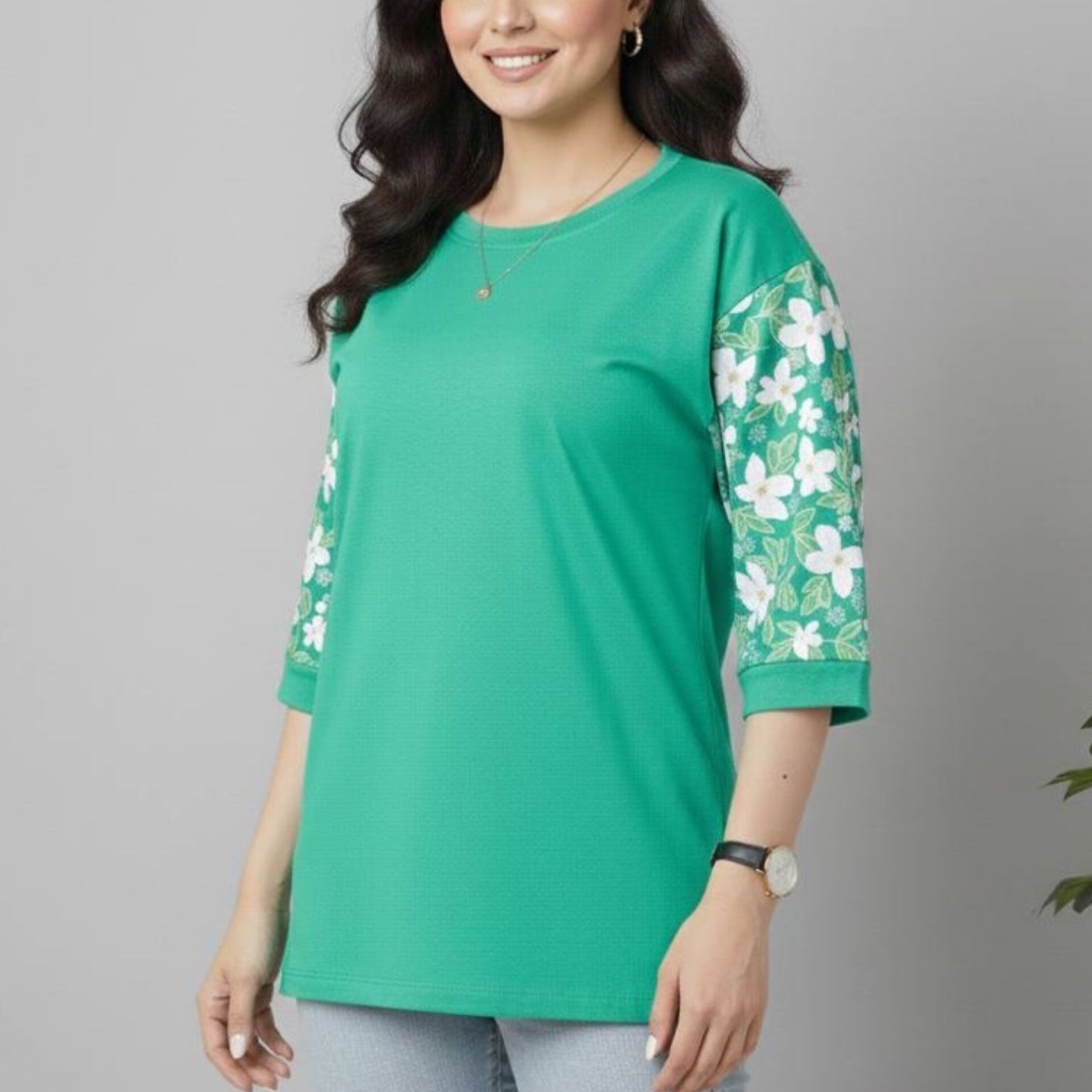 ️تیشرت لانگ آستین گل (پک 6 عددی)