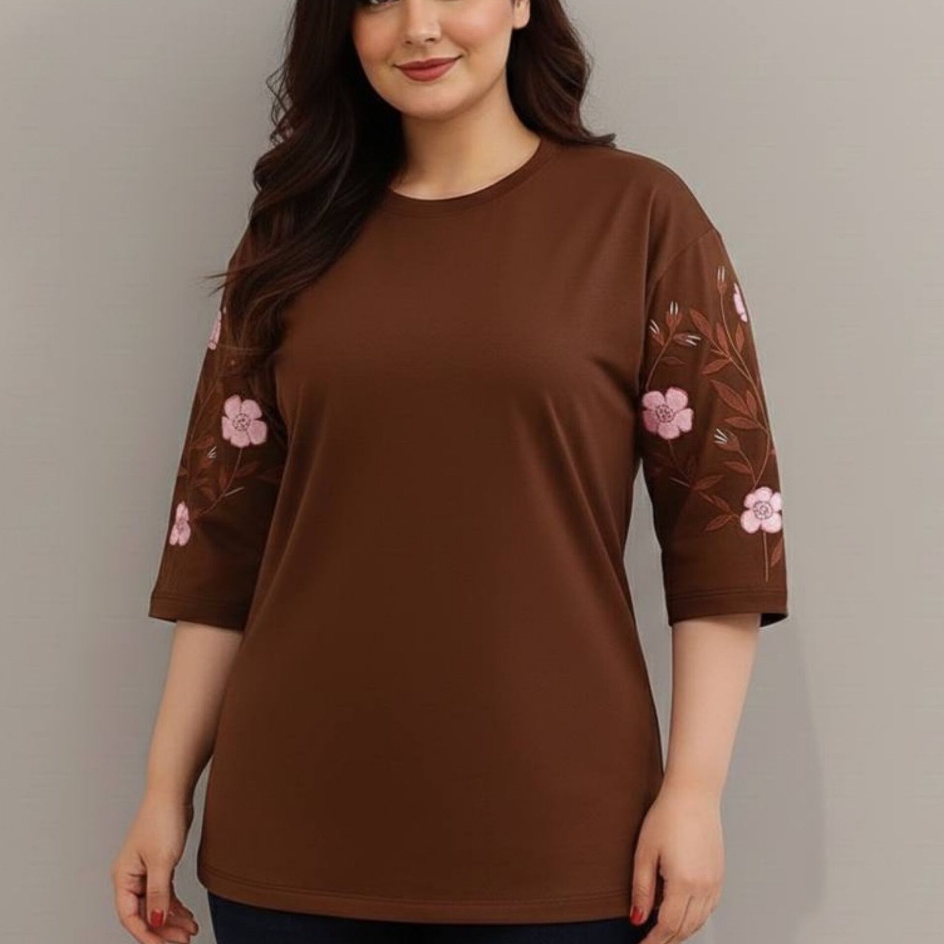 ️تیشرت لانگ آستین گل (پک 6 عددی)