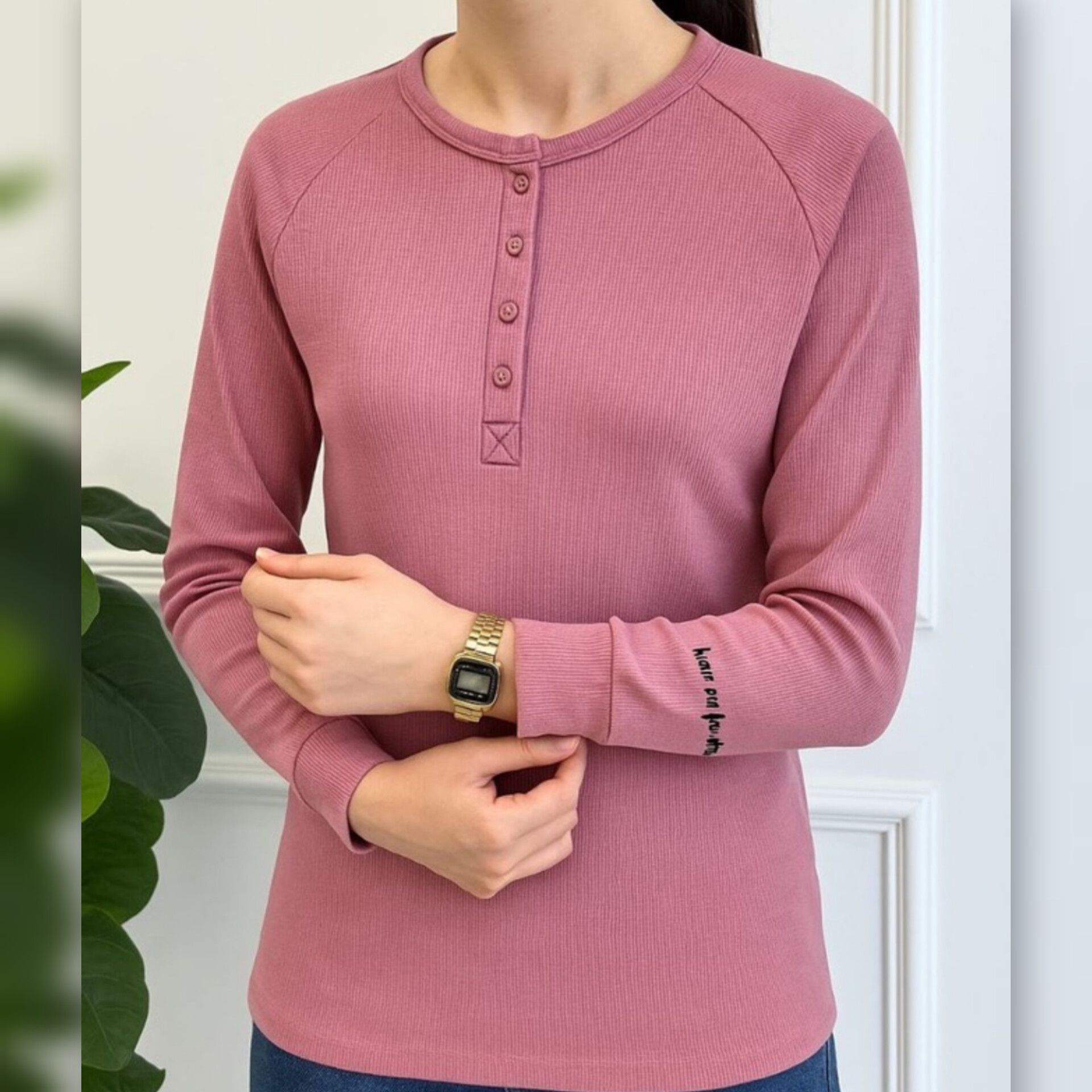 بلوز قاپک دار یقه ۴ دکمه (پک 6 عددی)