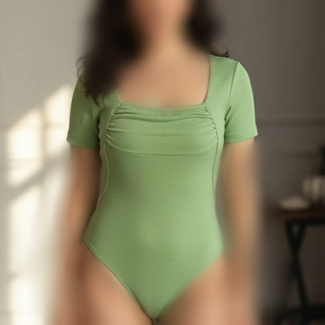 بادی یقه خشتی جلو پیش چین (پک 6 عددی)