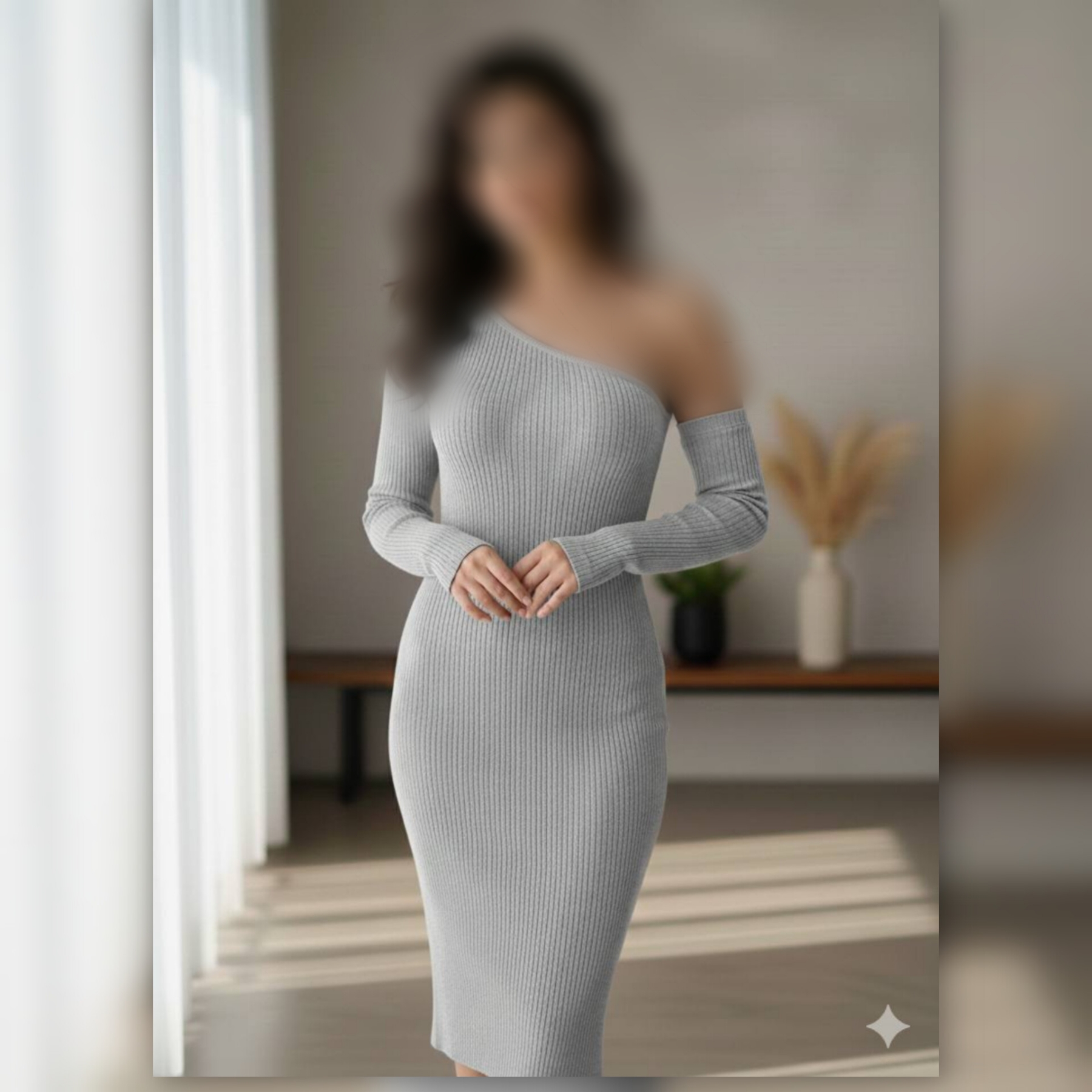 ماکسی یکطرف لختی استین جدا (پک 6 عددی)