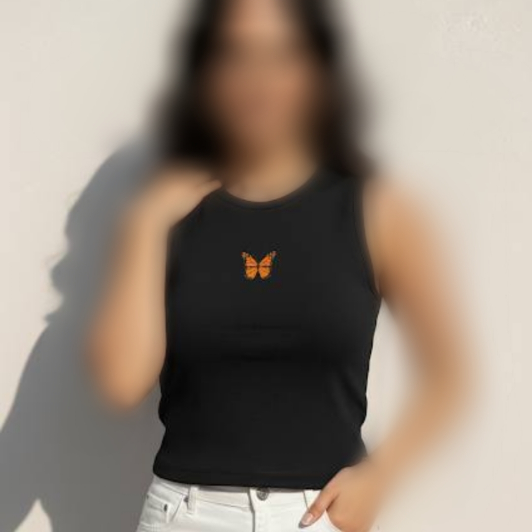 ️تاپ حلقه ای چاپ پروانه (پک 6 عددی)