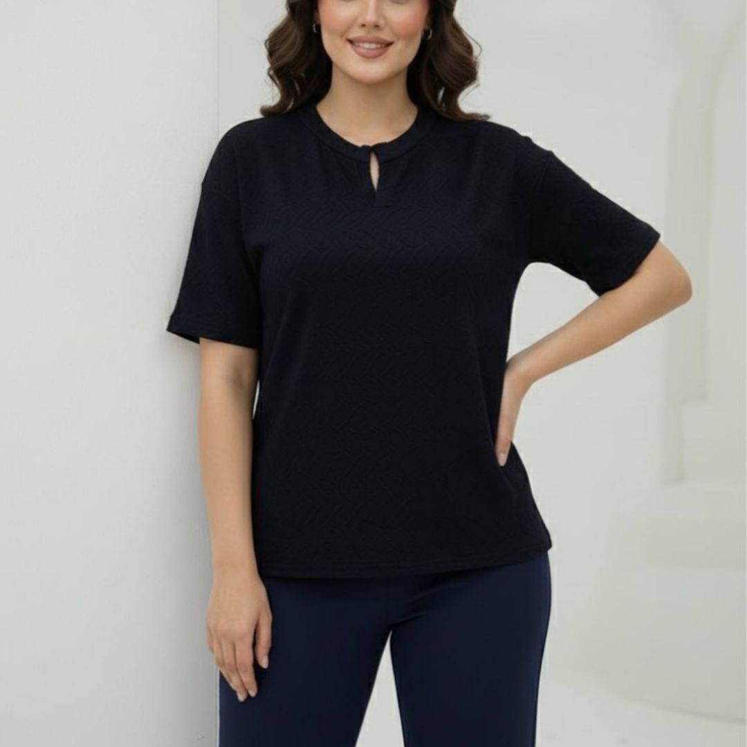 تیشرت یقه ۳ دکمه قاپک دار (پک 4 عددی) (کپی)