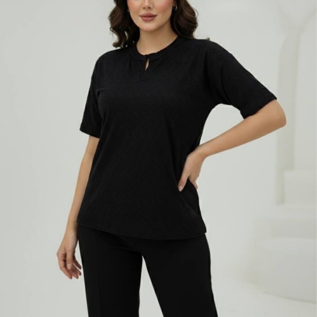 تیشرت یقه ۳ دکمه قاپک دار (پک 4 عددی) (کپی)