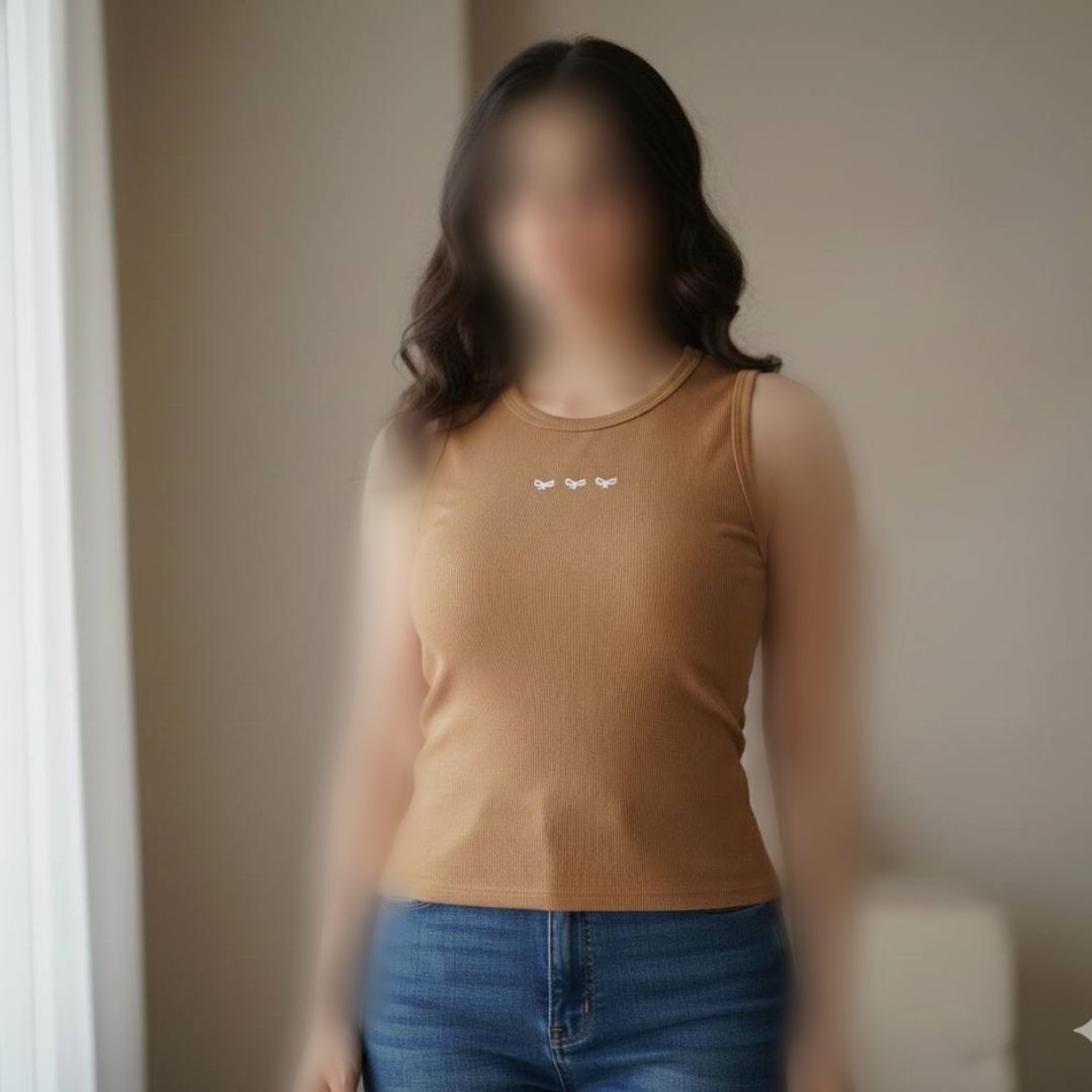 کراپ تاپ حلقه ای چاپ پاپیون (پک 12 عددی)