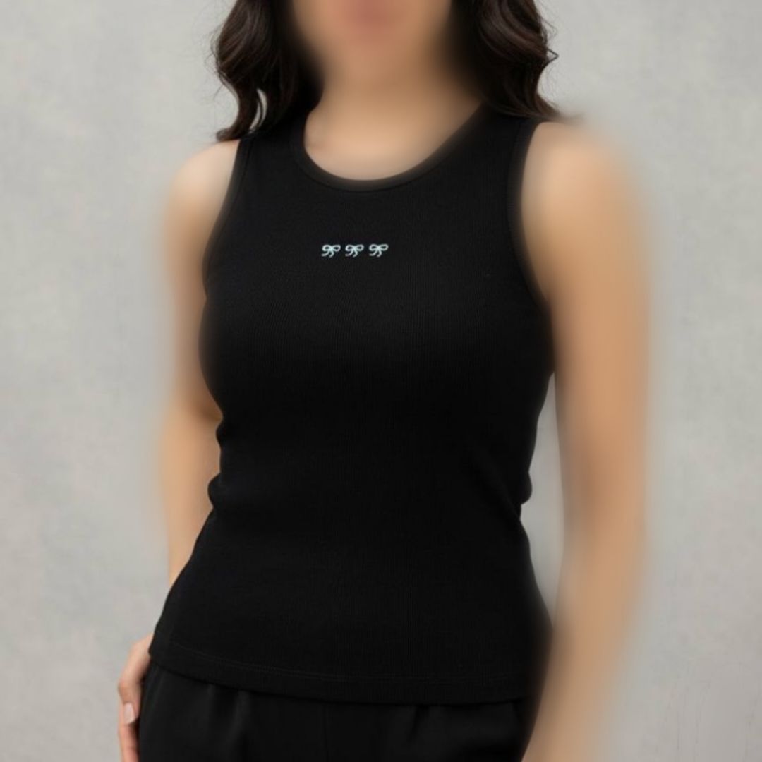 کراپ تاپ حلقه ای چاپ پاپیون (پک 12 عددی)