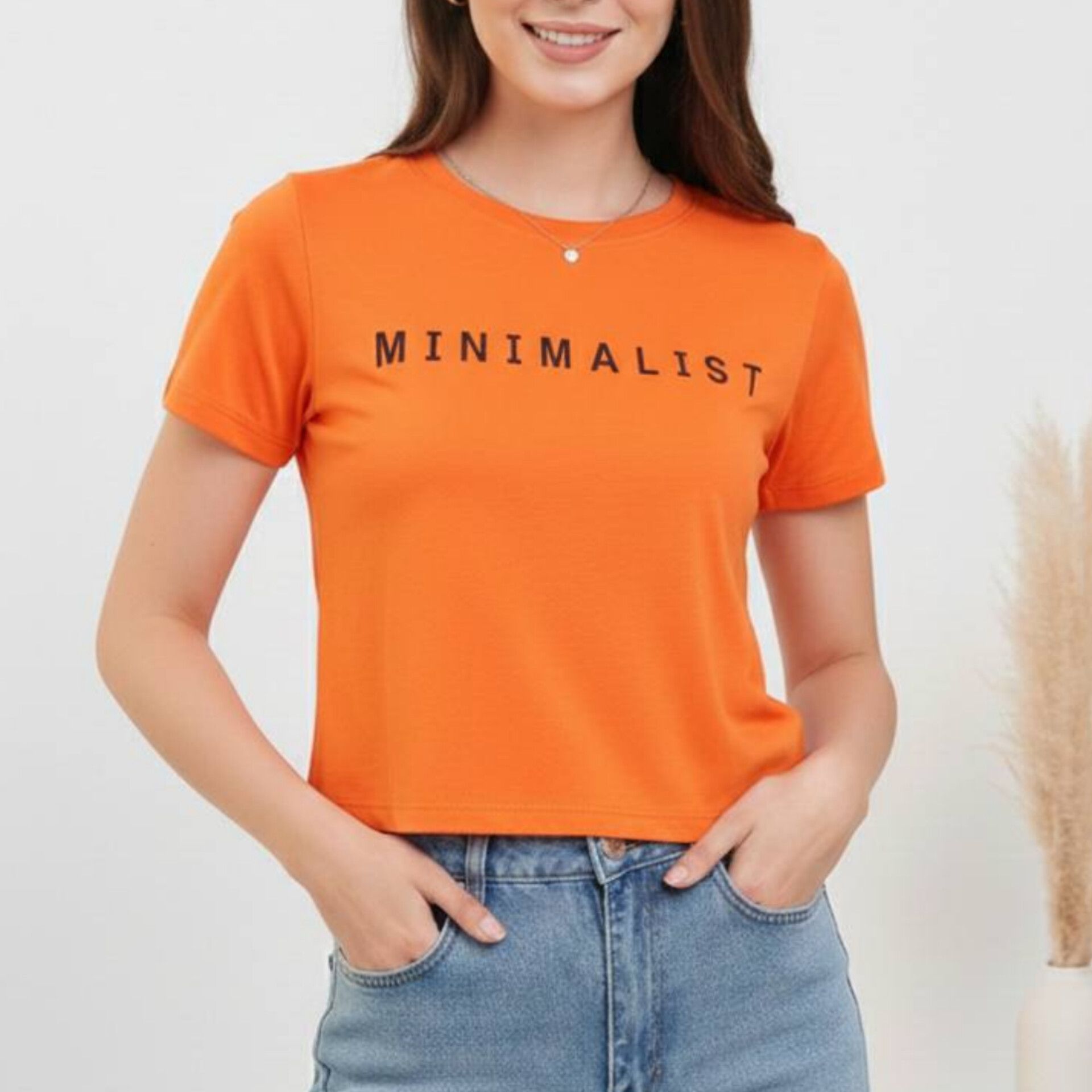 کراپ نیم استین چاپ انگلیسی (پک 4 عددی)