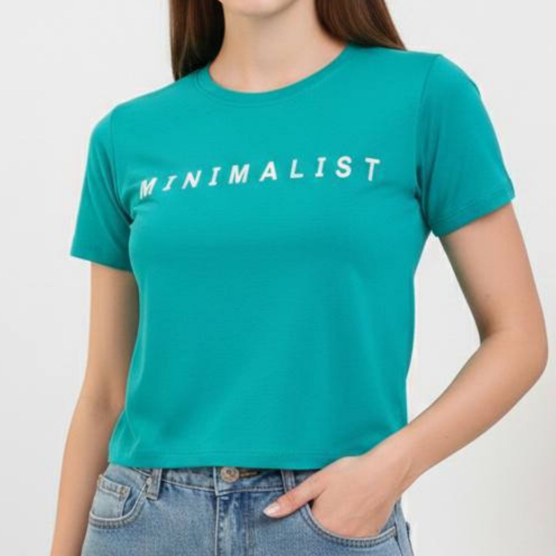 کراپ نیم استین چاپ انگلیسی (پک 4 عددی)