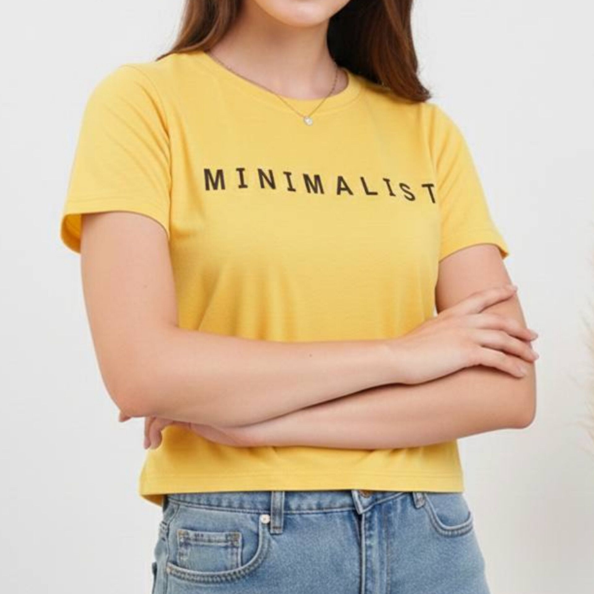 کراپ نیم استین چاپ انگلیسی (پک 4 عددی)