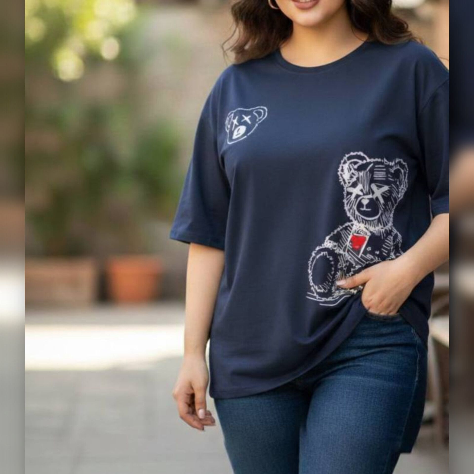 لانگ نیم استین خرس و قلب (پک 6 عددی)