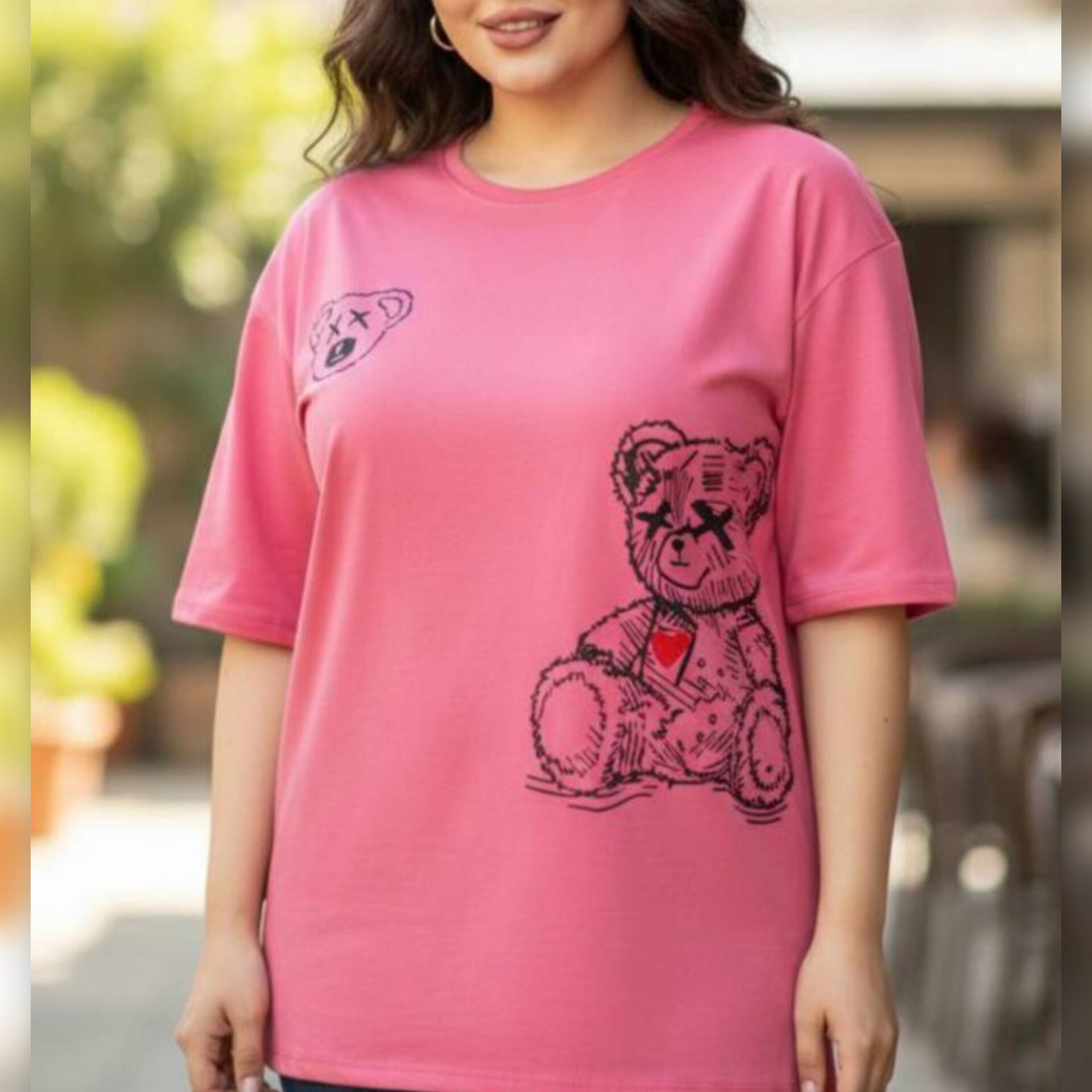 لانگ نیم استین خرس و قلب (پک 6 عددی)