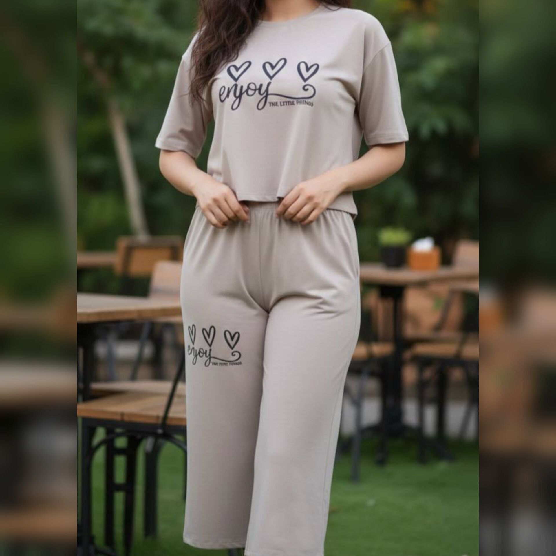 ست تیشرت وشلوارک قواره دار (پک 6 عددی)