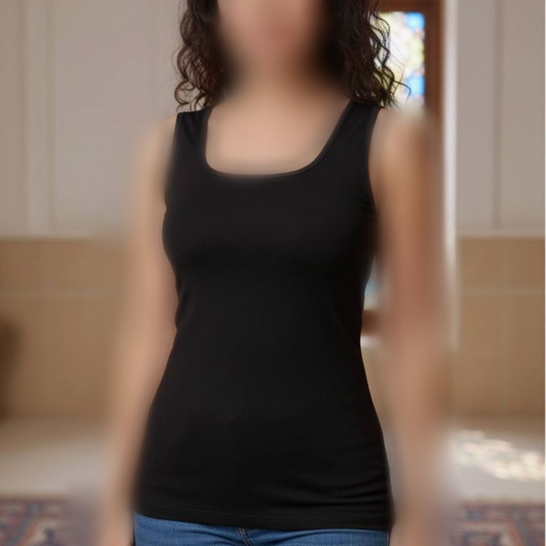 تاپ یقه خشتی بیسیک (پک 6 عددی)