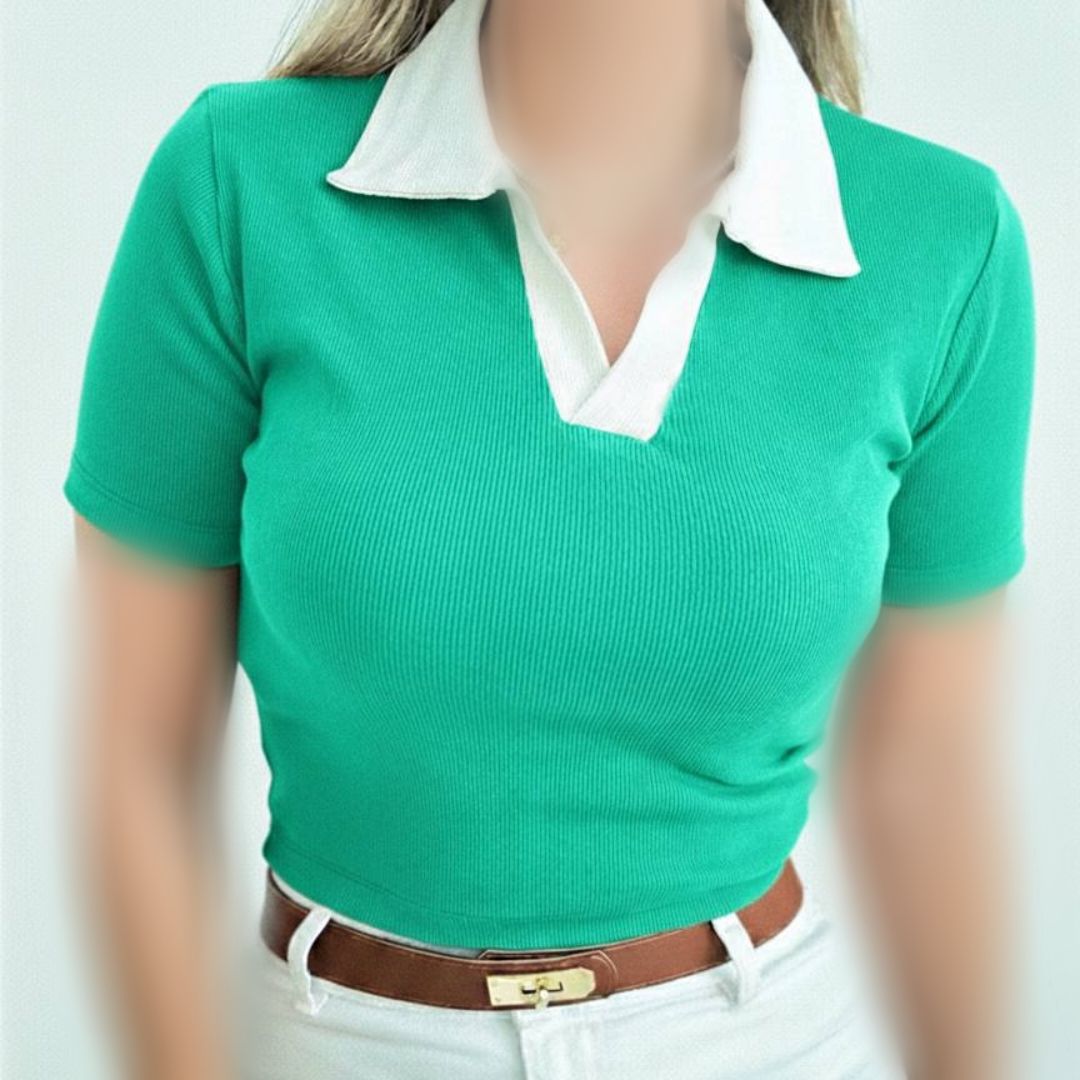 تاپ یقه سفید (پک 6 عددی)