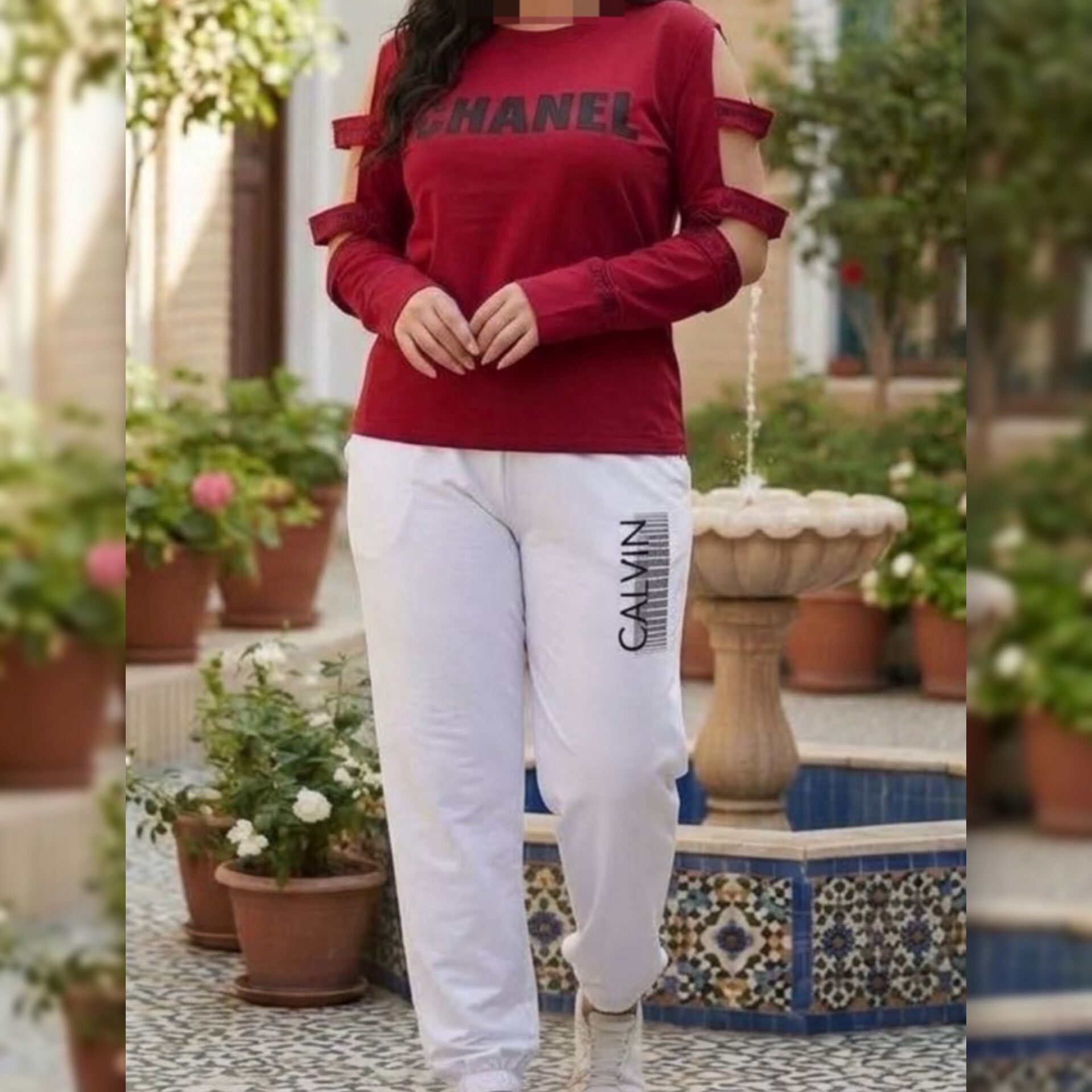 ست بلوز و شلوار پنجره ای (پک 6 عددی)
