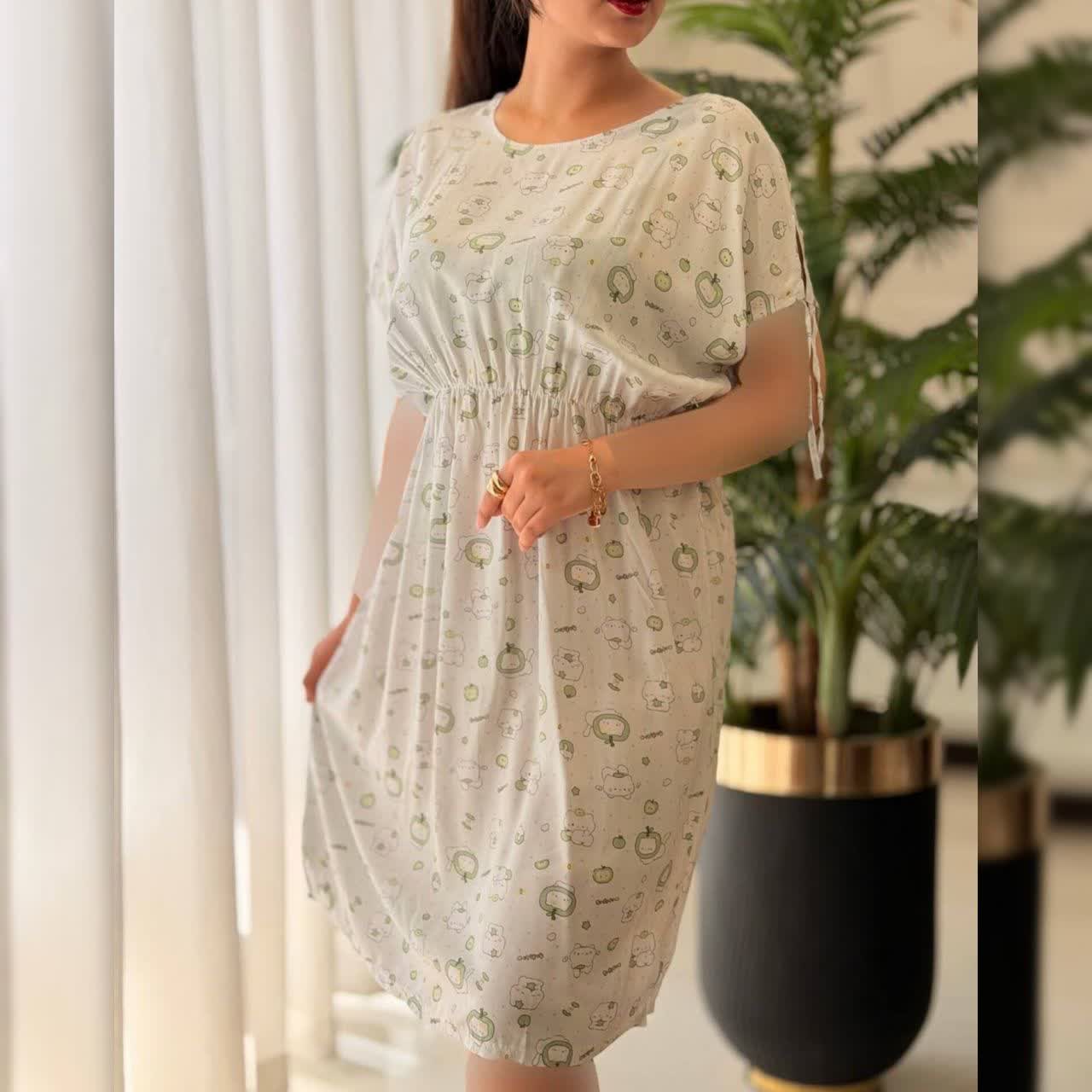 پیراهن بلند زیبای رز (پک 4 عددی)