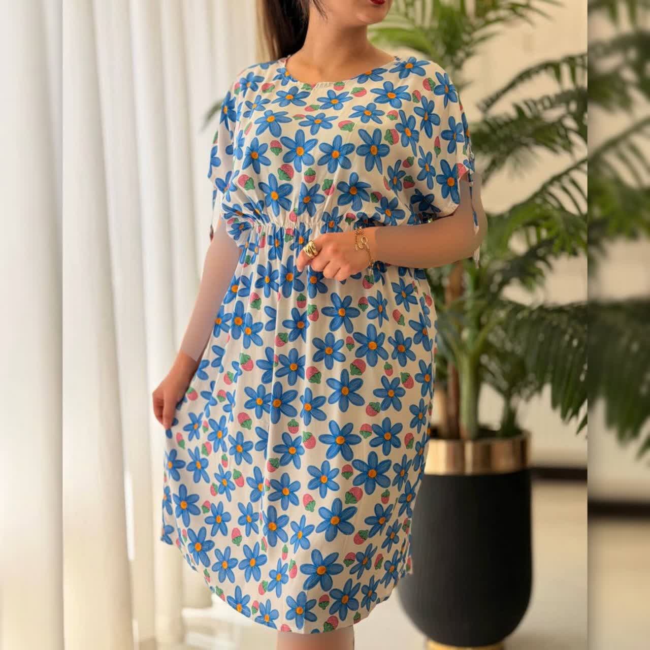 پیراهن بلند زیبای رز (پک 4 عددی)